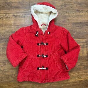 Kids Ribbed corduroy toggle hooded jacket